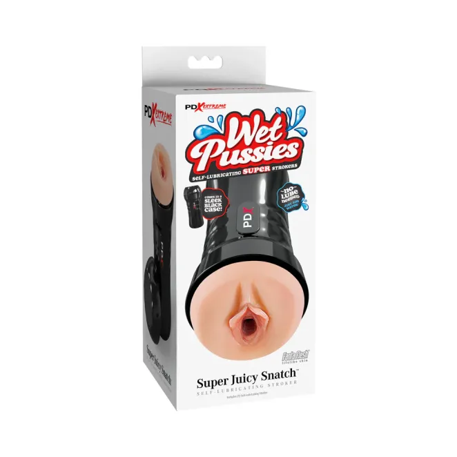 Self lubricating pocket pussy stroker wet super juicy for men