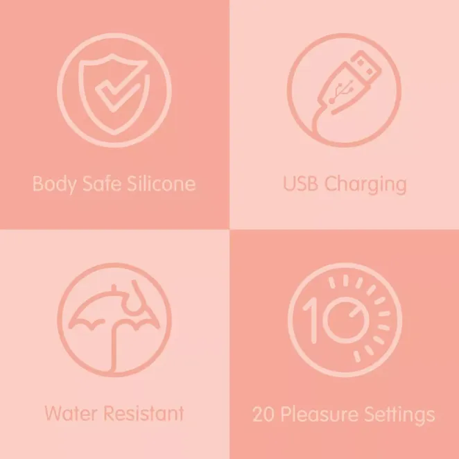 Skins Rose PURZZ Pulsing Clitoral Vibrator