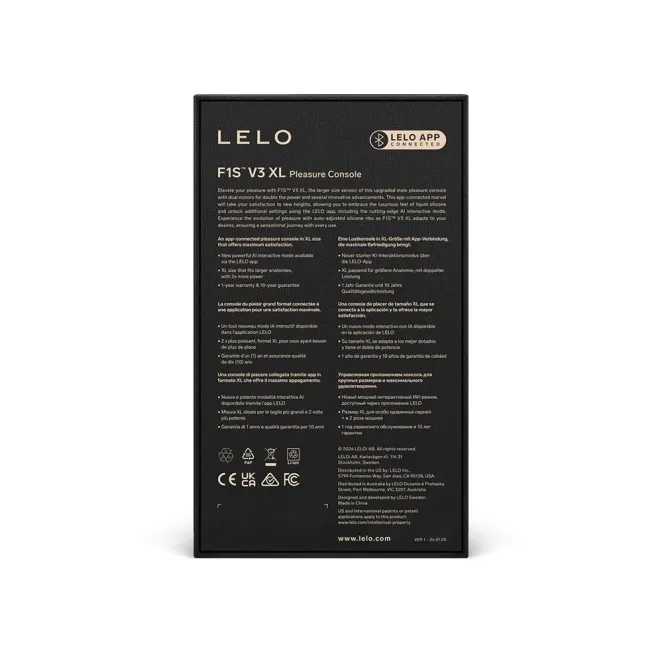Lelo F1S V3 XL App Controlled Male Masturbator