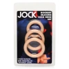 Jock Silicone Cock Ring Set Flesh Tone (3 Piece)