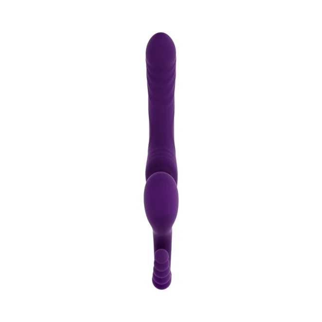 Playboy Hug It Out Triple Stimulation Inflatable Strapless Strap-On