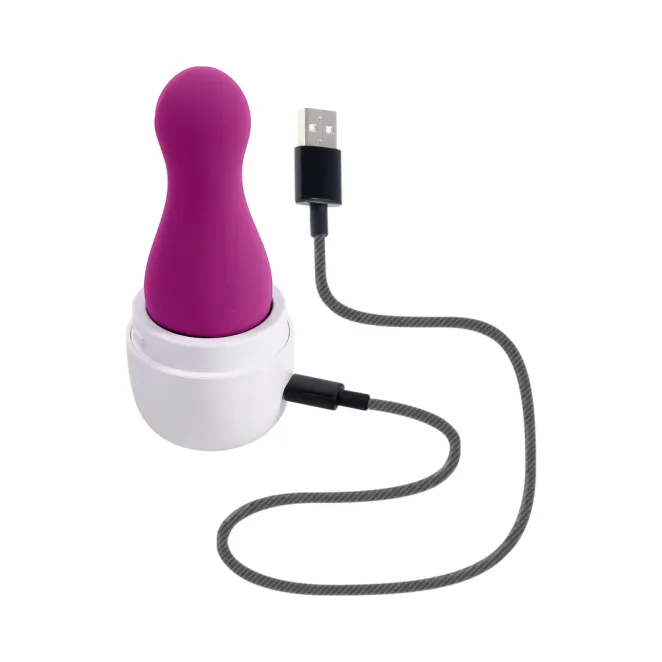 the jet set silicone clit tapping vibrator wild aster pink