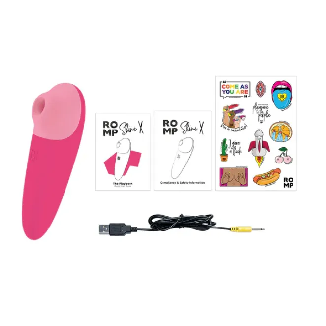ROMP Shine X Rechargeable Silicone Clitoral Suction Stimulator