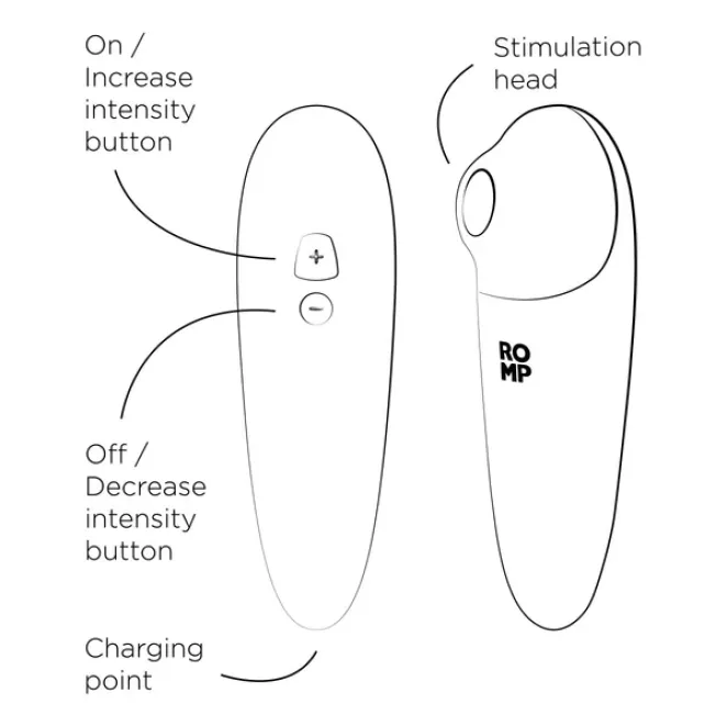 ROMP Shine X Rechargeable Silicone Clitoral Suction Stimulator