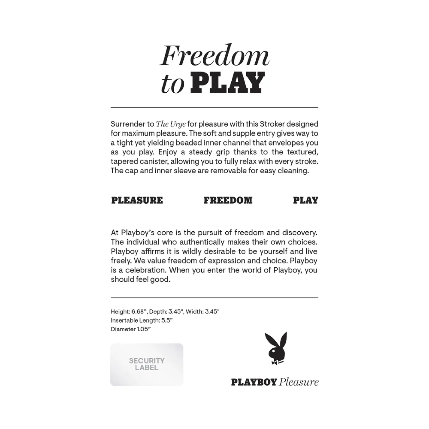 the urge small beaded stroker black male masturbator