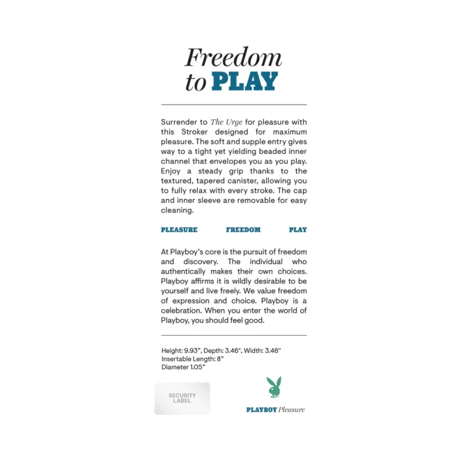 the urge large beaded stroker black male masturbator