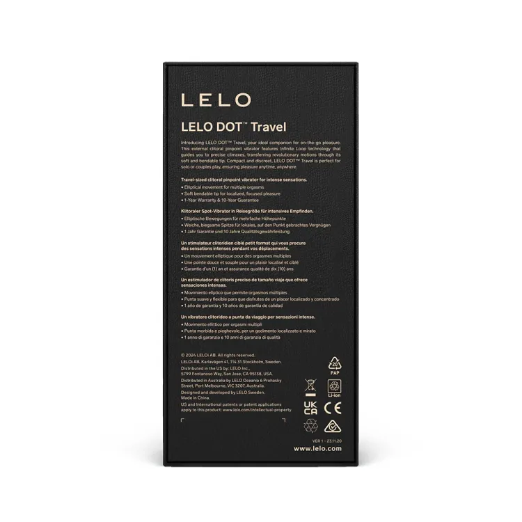 LELO DOT Travel Clitoral Pinpoint Vibrator Pink LELO DOT Travel Clitoral Pinpoint Vibrator Pink