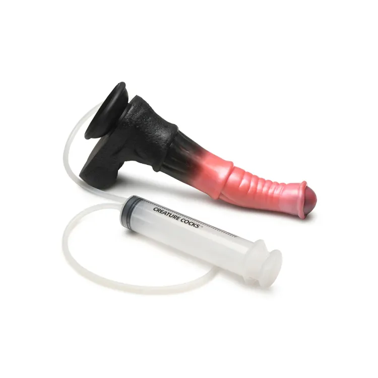 9.6 in. "Centaur Explosion" Fantasy Silicone Squirting Dildo 9.6 in. "Centaur Explosion" Fantasy Silicone Squirting Dildo