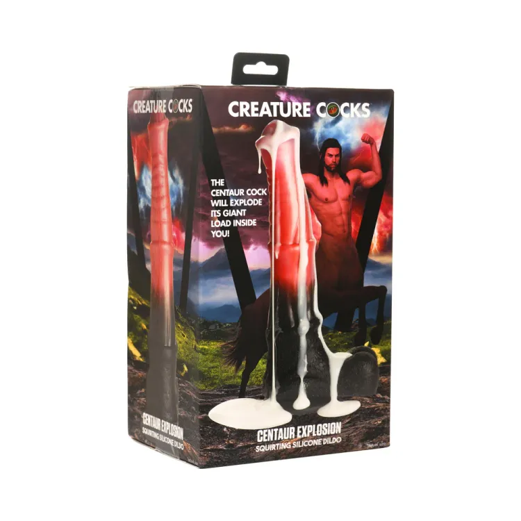 9.6 in. "Centaur Explosion" Fantasy Silicone Squirting Dildo 9.6 in. "Centaur Explosion" Fantasy Silicone Squirting Dildo