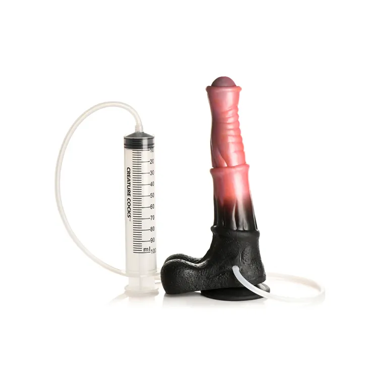 9.6 in. "Centaur Explosion" Fantasy Silicone Squirting Dildo 9.6 in. "Centaur Explosion" Fantasy Silicone Squirting Dildo