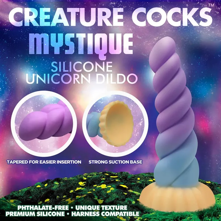 8.3 in. "Unicorn Horn" Silicone Fantasy Dildo 8.3 in. "Unicorn Horn" Silicone Fantasy Dildo