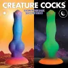 8.5 in. GITD "Space Cock" Alien Fantasy Dildo 8.5 in. GITD "Space Cock" Alien Fantasy Dildo