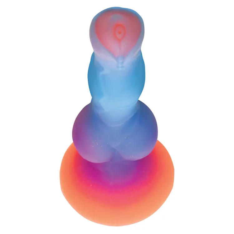 8.5 in. GITD "Space Cock" Alien Fantasy Dildo 8.5 in. GITD "Space Cock" Alien Fantasy Dildo