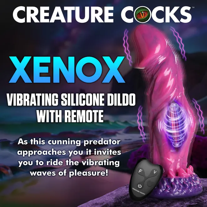 Creature Cocks Xenox Vibrating Silicone Dildo with Remote