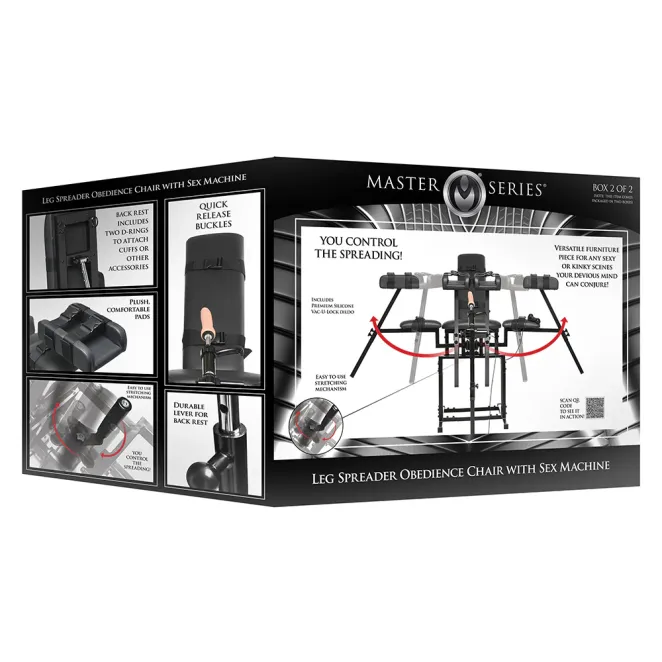 Body Dock Sex Machine & Bondage Chair with Adjustable Thrusting Dildo