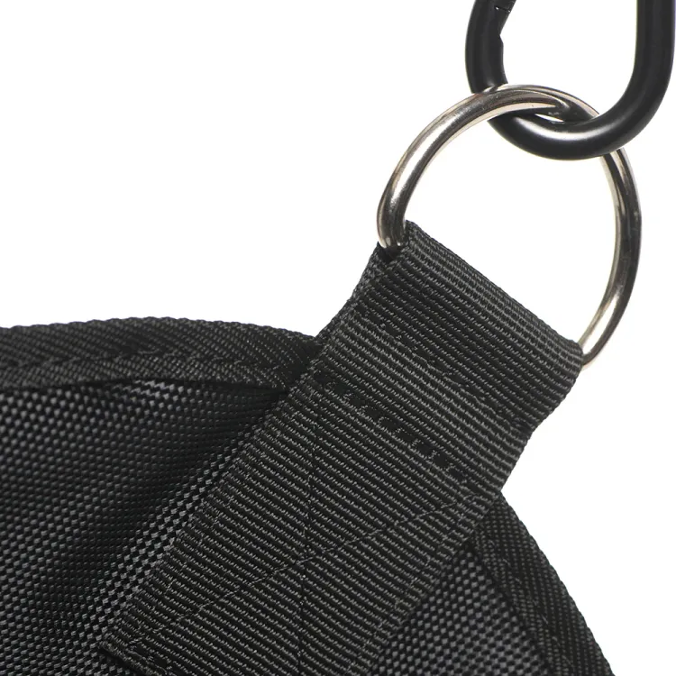 Nylon Sex Sling with Removable Stirrups Black Nylon Sex Sling with Removable Stirrups Black