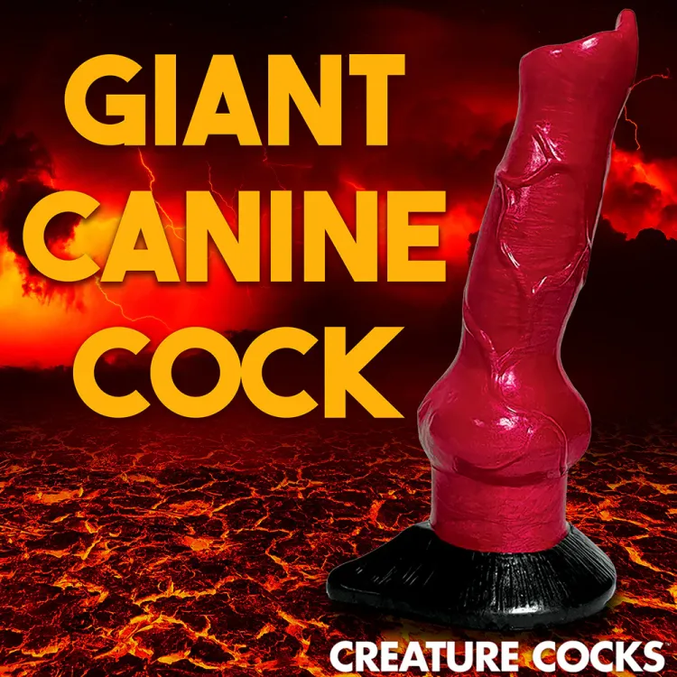 7.5 in. "Hell-Hound" Silicone Canine Fantasy Dildo 7.5 in. "Hell-Hound" Silicone Canine Fantasy Dildo