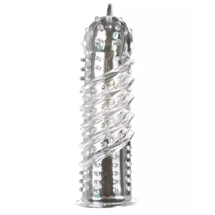Orgasma Textured Penis or Vibrator Sleeve Clear Orgasma Textured Penis or Vibrator Sleeve Clear