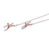 Sportsheets Peaches 'n CreaMe Faux Leather Collar and Nipple Clamps