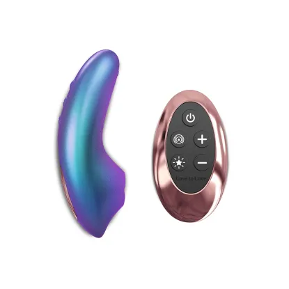 Dreamer Flapping Clitoral Vibrator with Remote Turquoise
