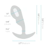 B-Vibe P-Spot Snug Plug Remote Control Silicone Weighted Prostate Plug 3.3 oz