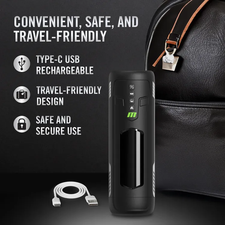 M for Men Master Blaster Suction Vibrating Stroker Black M for Men Master Blaster Suction Vibrating Stroker Black