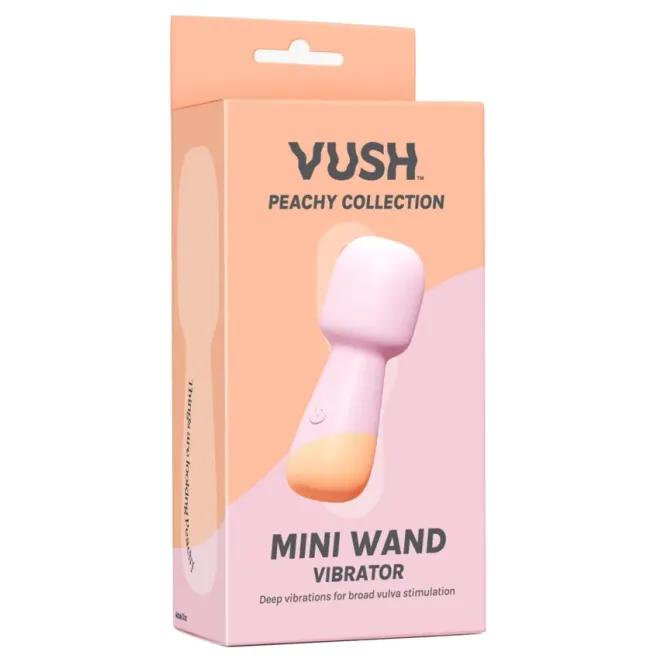 Vush Peachy Rechargeable Silicone Mini Wand Massager