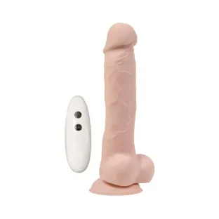 7 in. Adam's True Feel Vibrating Dildo with Remote