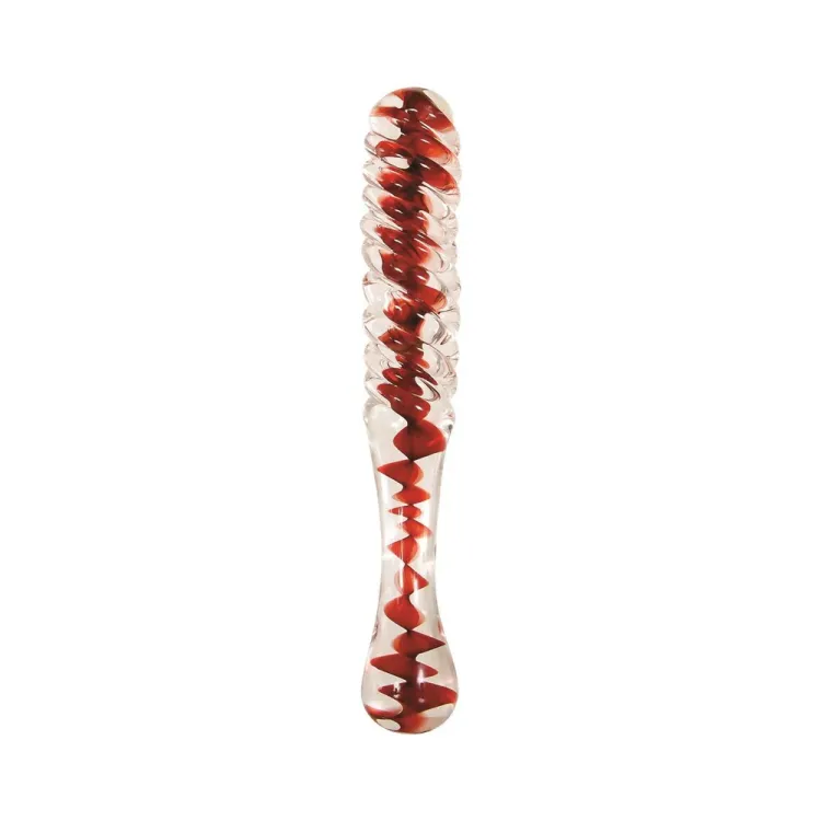 8.75 in. Eve's Sweetheart Swirl Glass Dildo 8.75 in. Eve's Sweetheart Swirl Glass Dildo