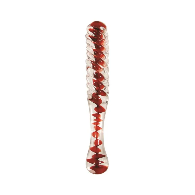 8.75 in. Eve's Sweetheart Swirl Glass Dildo 8.75 in. Eve's Sweetheart Swirl Glass Dildo