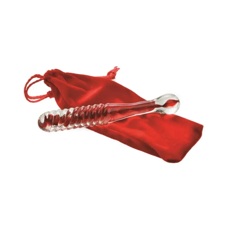 8.75 in. Eve's Sweetheart Swirl Glass Dildo 8.75 in. Eve's Sweetheart Swirl Glass Dildo