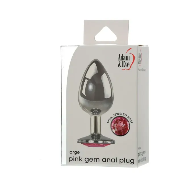 Pink Gem Anal Plug Large