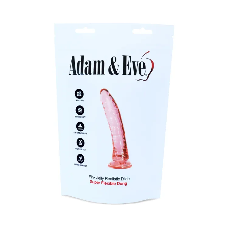 8.25 in. Pink Jelly Realistic Dildo 8.25 in. Pink Jelly Realistic Dildo