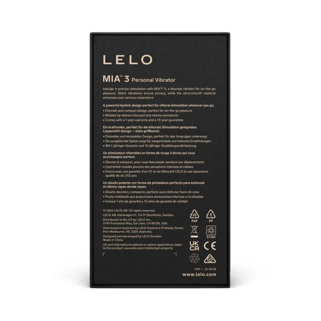 Lelo Mia 3 Lipstick Rechargeable Personal Massager