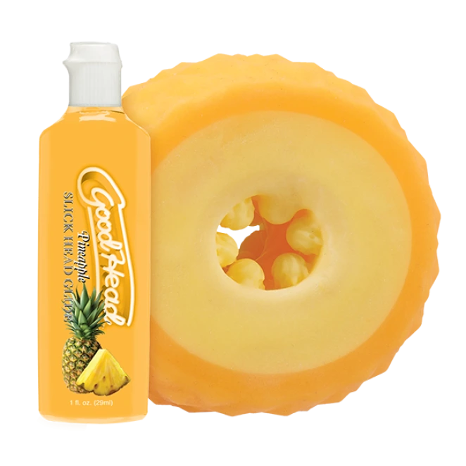 Doc Johnson GoodHead Pineapple Blowjob Set (2 Piece)