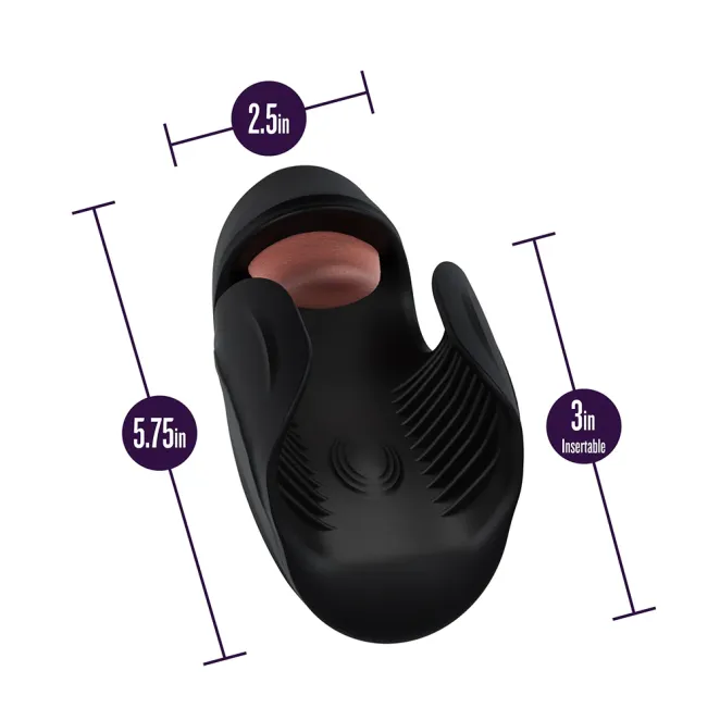 M for Men Lickety Split Vibrating Penis Stimulator Black