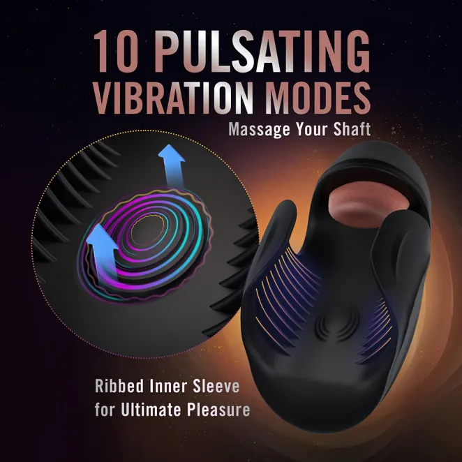 M for Men Lickety Split Vibrating Penis Stimulator Black
