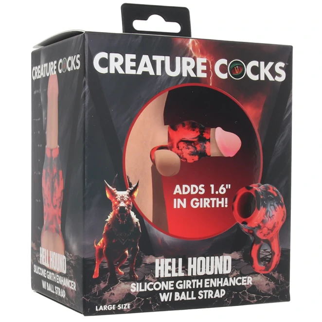 Creature Cocks Hell Hound Silicone Penis Sleeve and Ball Stretcher