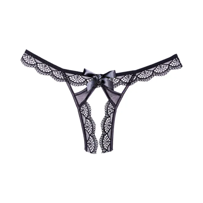 Allure Adore Peach-y Panty Black