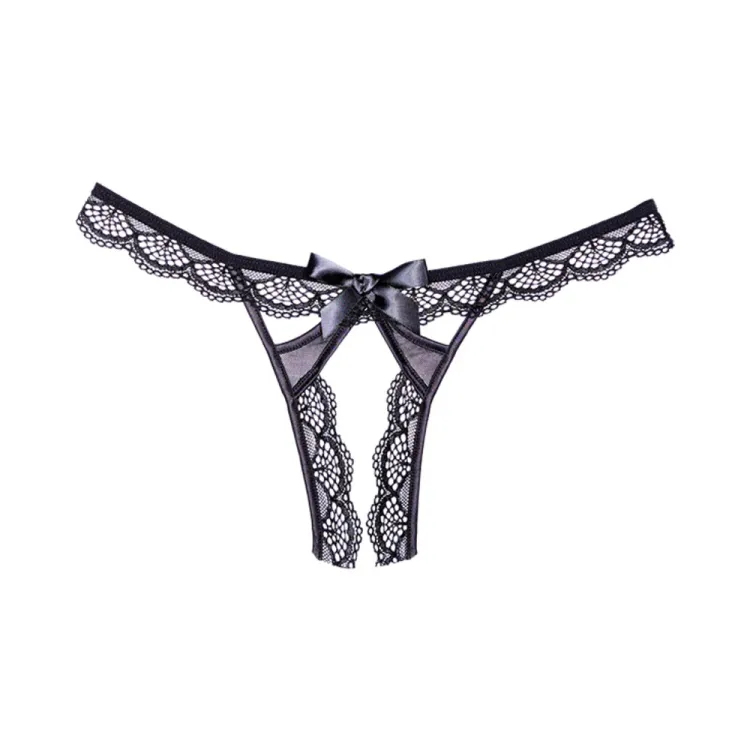 Allure Adore Peach-y Panty Black Allure Adore Peach-y Panty Black