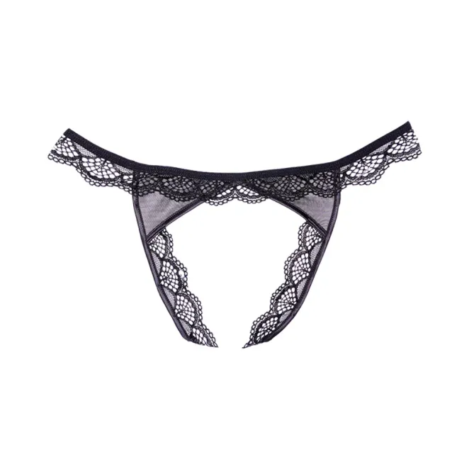 Allure Adore Peach-y Panty Black