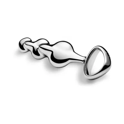 njoy Disco Weighted Beaded Butt Plug Stainless Steel