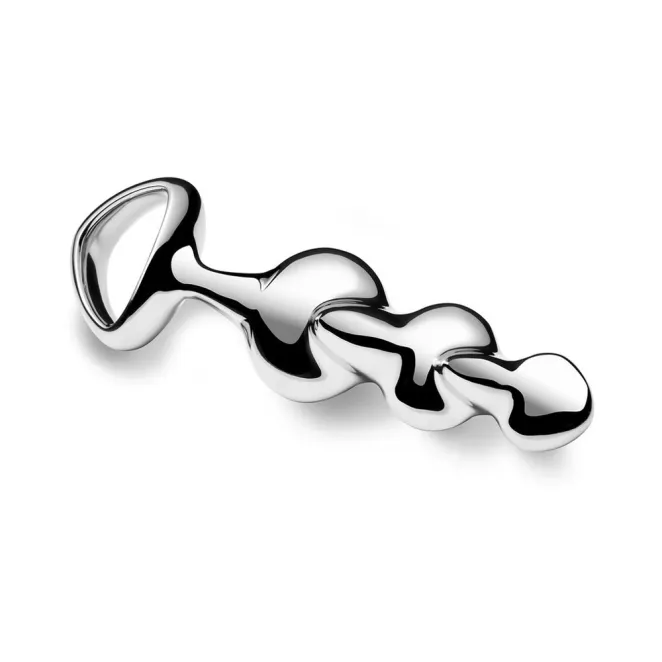 njoy Disco Rippled Textured Stainless Steel G/P-Spot Dildo