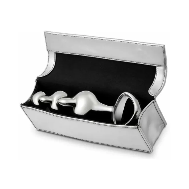 njoy Disco Rippled Textured Stainless Steel G/P-Spot Dildo