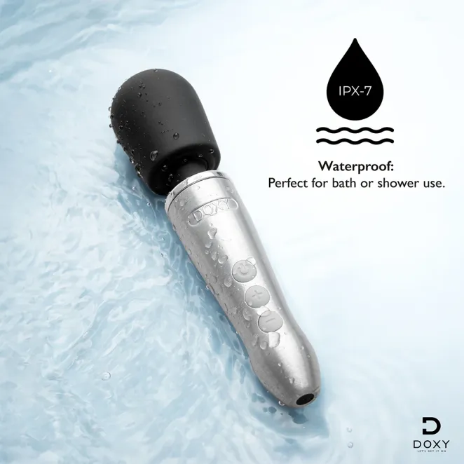 Doxy Go Extra Powerful Rechargeable Travel Mini Wand Massager