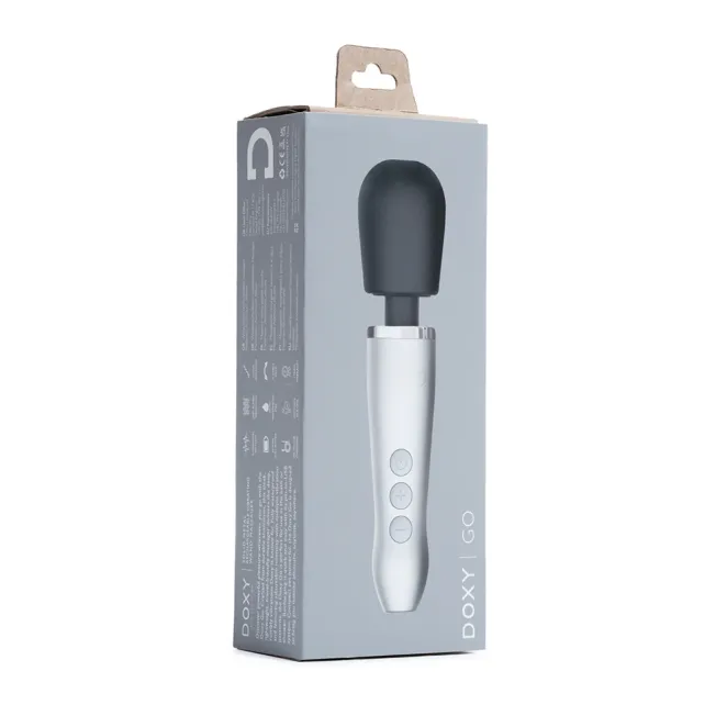 Doxy Go Extra Powerful Rechargeable Travel Mini Wand Massager