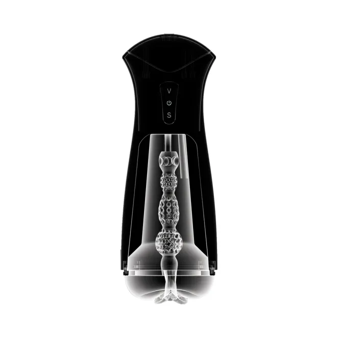 Fuck-Gasm Suction Vibrating Vagina Masturbator Brown