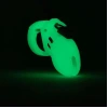 CB-6000S Short Male Glow In The Dark Chastity Cage Kit