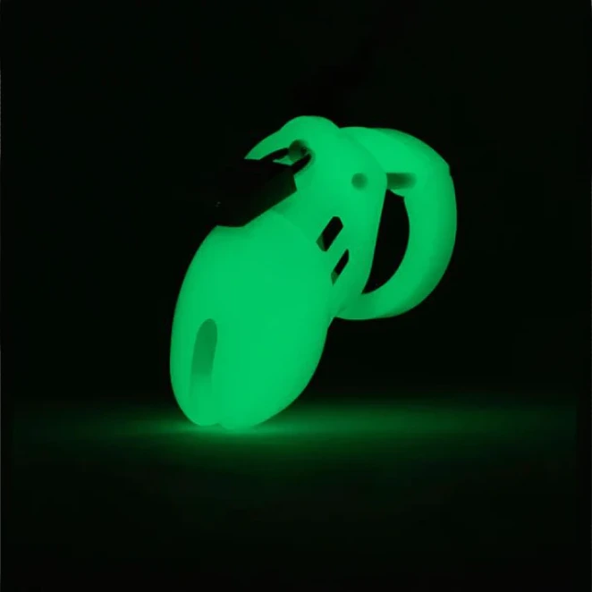 CB-6000S Short Male Glow In The Dark Chastity Cage Kit