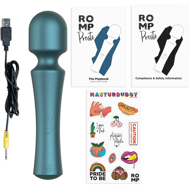 ROMP Presto Rechargeable Silicone Wand Massager